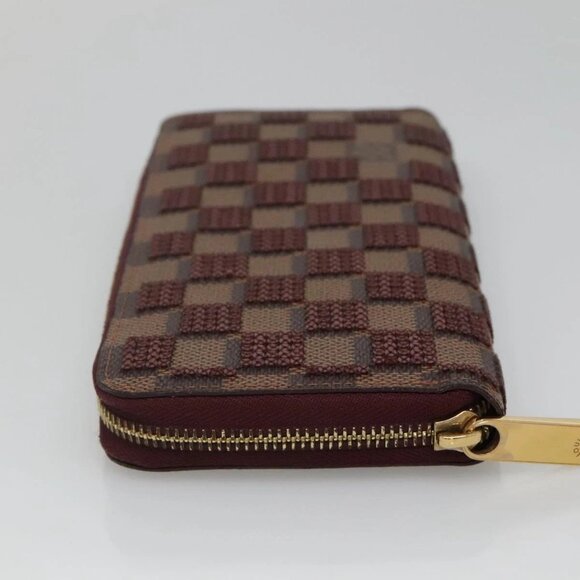 LOUIS VUITTON Damie Payette Zippy Wallet Long Wallet Red - Picture 4 of 16